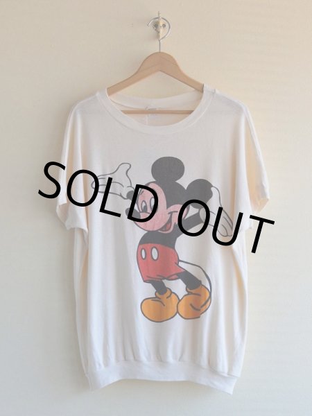 画像1: 1970s-80s Mickey Mouse Tシャツ　 表記ONE SIZE FITS ALL  (1)