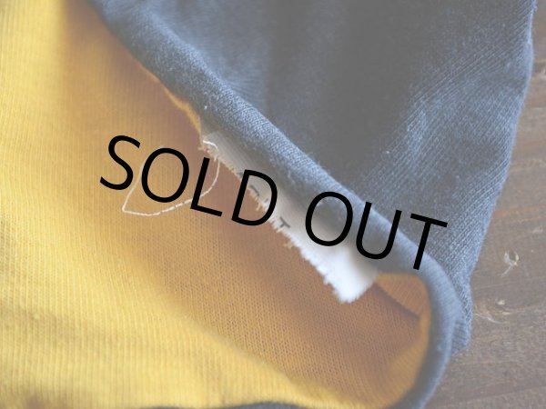 画像7: 1980s リバーシブルTシャツ　 BLK×YEL　 実寸SM  (7)