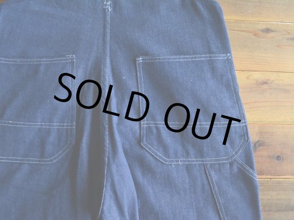 画像10: 1970s〜 Sears Tradewear デニムオーバーオール  表記w34  (10)