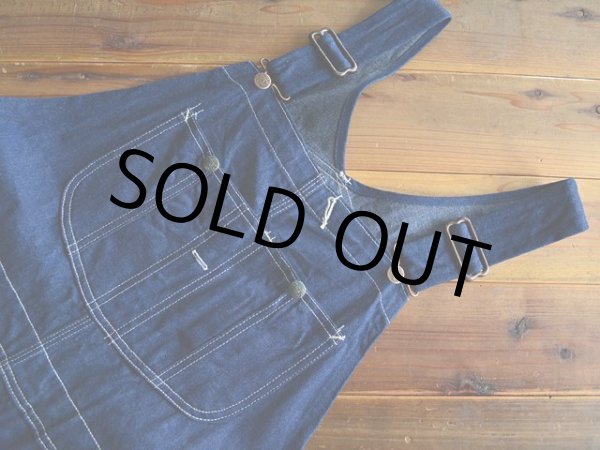 画像3: 〜1990s Sears デニムオーバーオール  ワンウォッシュ  表記w38  (3)