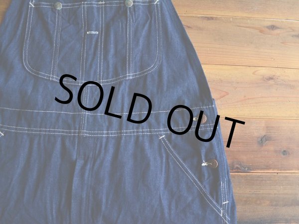 画像7: 〜1990s Sears デニムオーバーオール  ワンウォッシュ  表記w38  (7)