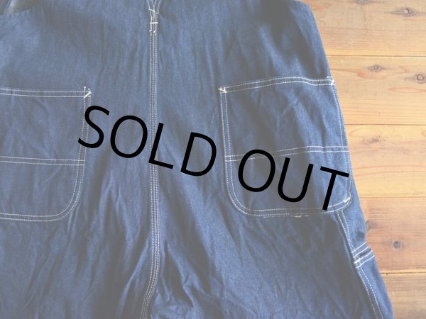 画像10: 〜1990s Sears デニムオーバーオール  ワンウォッシュ  表記w38  (10)