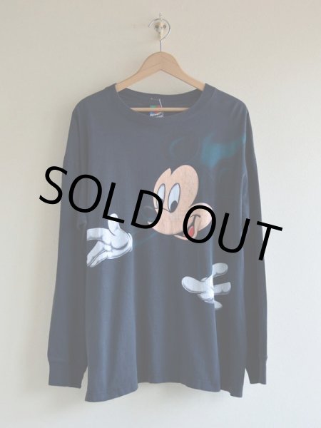 画像1: 1990s Mickey Mouse L/S Tシャツ　 表記L  (1)