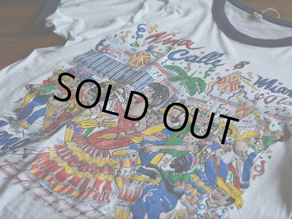 画像5: 1980s Calle Ocho Festival リンガーTシャツ　 表記L  (5)