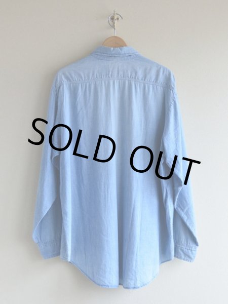 画像2: 1970s BIG MAC シャンブレーシャツ  実寸L  (2)