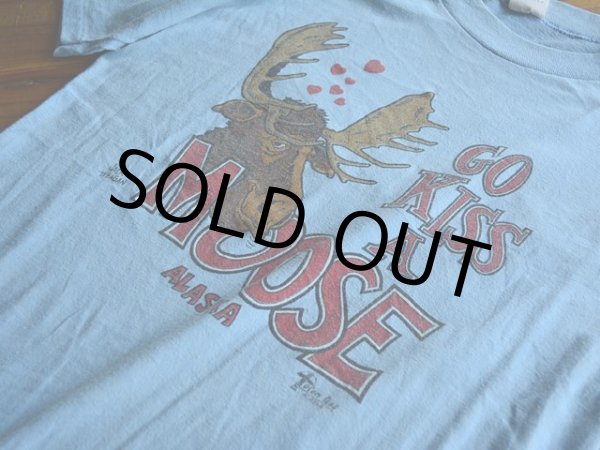 画像6: 1980s GO KISS A MOOSE ALASKA Tシャツ　 表記M  (6)