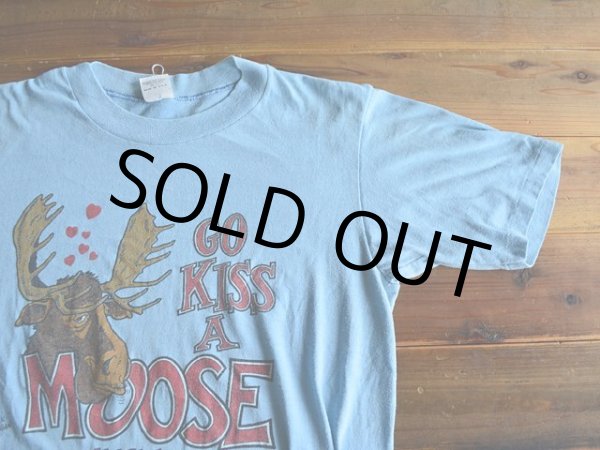 画像5: 1980s GO KISS A MOOSE ALASKA Tシャツ　 表記M  (5)
