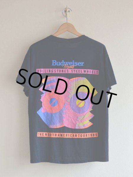画像2: 1980s The Rolling Stones STEEL WHEELS 1989 Tour Tシャツ　 表記L  (2)
