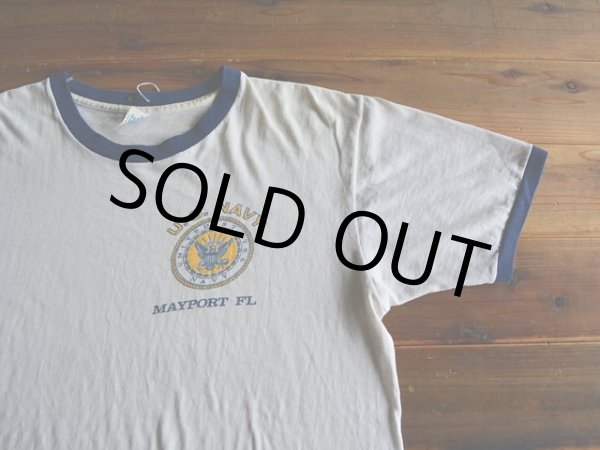 画像5: 1970s ARTEX US.NAVY リンガーTシャツ　 表記L  (5)