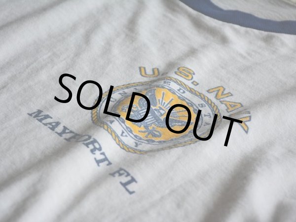 画像6: 1970s ARTEX US.NAVY リンガーTシャツ　 表記L  (6)