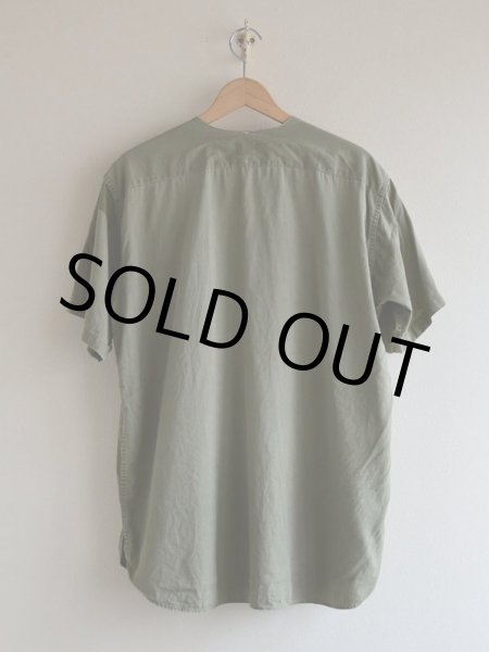 画像2: 1960s BOY SCOUTS マチ付きノーカラーシャツ　 実寸L-XL  (2)