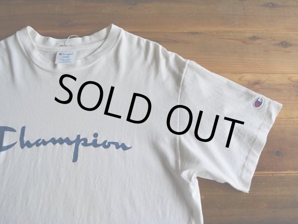 画像4: 〜1990s Champion ロゴTシャツ　 表記L  (4)