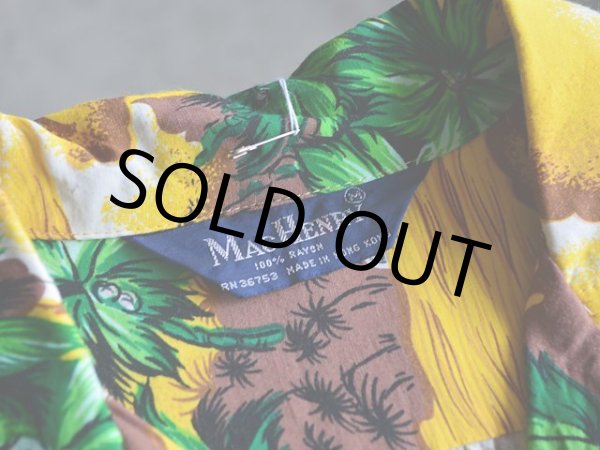 画像3: 1970s-80s MAC HENRY レーヨンアロハシャツ　 表記M  (3)