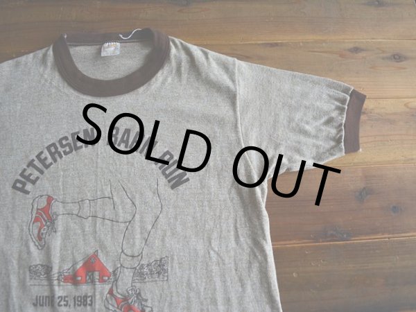 画像4: 1980s PETERSEN BARN RUN 杢リンガーTシャツ　 表記M  (4)