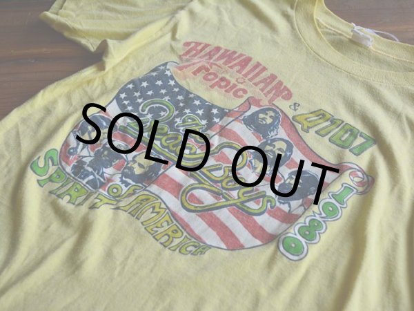 画像5: 1980s Hawaiian Tropic&Q107 The Beach Boys Spirit of America Tシャツ　 実寸ML  (5)