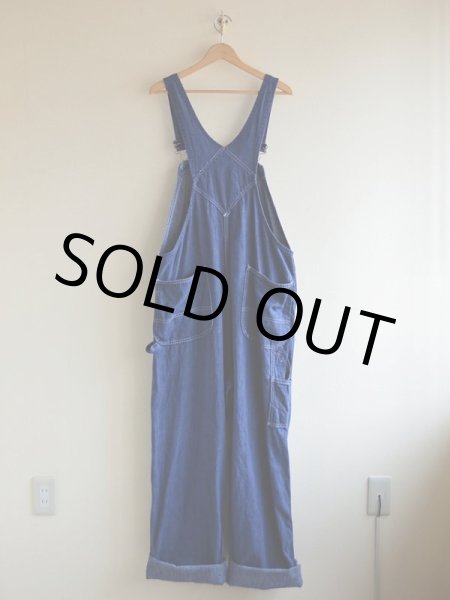 画像2: 1960s UNION MADE デニムオーバーオール　 実寸w39  (2)