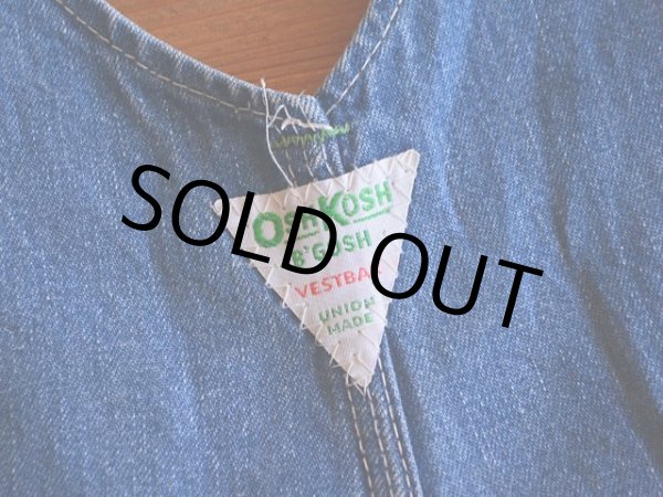 画像11: 1970s OSHKOSH デニムオーバーオール　 表記w34  (11)