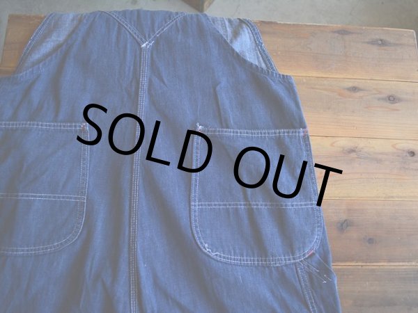 画像9: 1960s UNION MADE デニムオーバーオール　 実寸w39  (9)