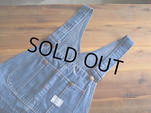 画像5: 1970s BIG MAC デニムオーバーオール  実寸w34  (5)
