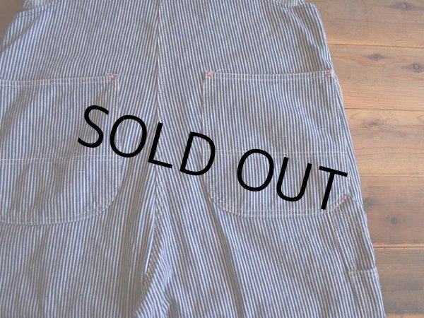 画像10: 1950s PAY DAY ヒッコリーオーバーオール  実寸w37  (10)