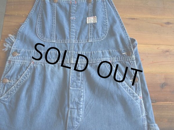 画像6: 1960s BIG MAC デニムオーバーオール  実寸w34  (6)