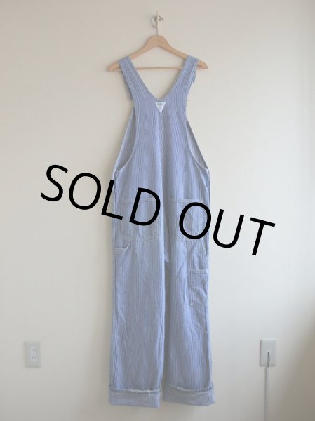 画像2: 1980s OSHKOSH ヒッコリーオーバーオール　 表記w36  (2)