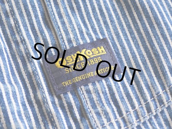 画像3: 1980s OSHKOSH ヒッコリーオーバーオール　 表記w36  (3)