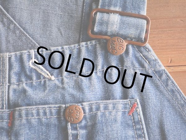 画像3: 1970s BIG MAC デニムオーバーオール  実寸w38  (3)