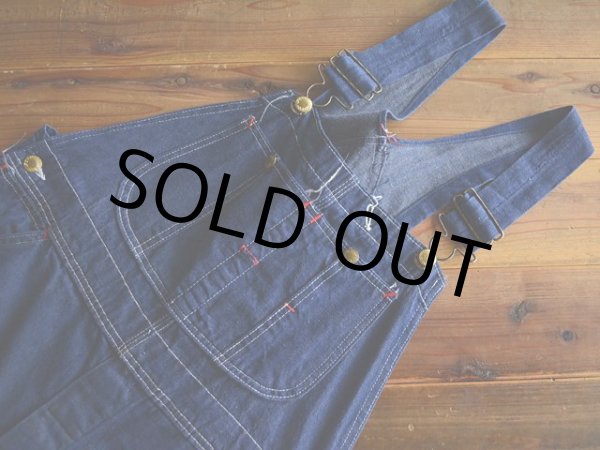 画像4: 1960s UNION MADE デニムオーバーオール　 実寸w33  (4)