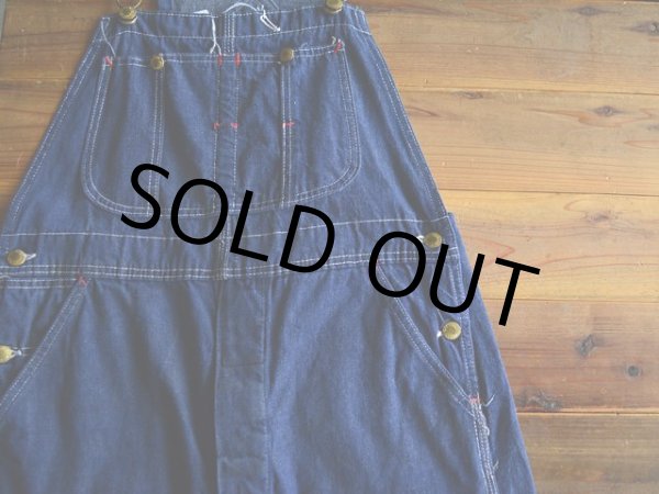 画像5: 1960s UNION MADE デニムオーバーオール　 実寸w33  (5)
