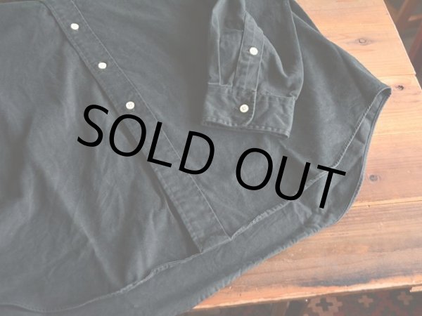 画像6: RalphLauren ブラックBDシャツ  表記XL  (6)