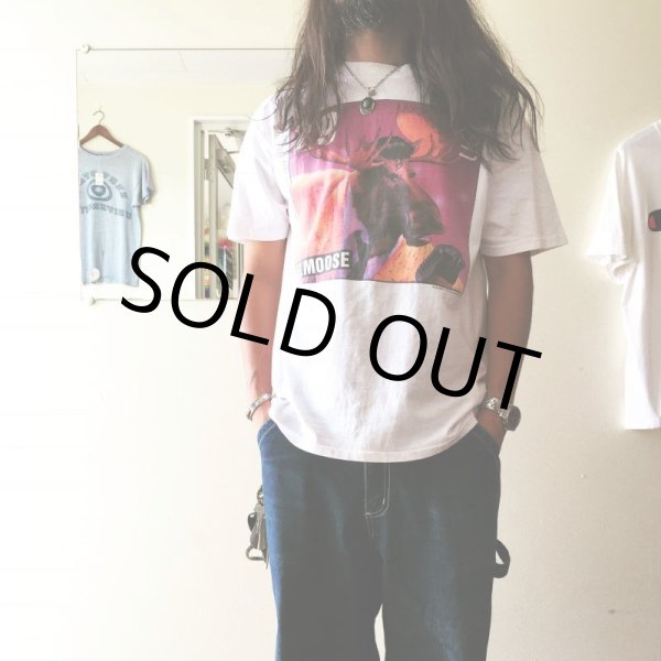 画像3: 1990s ELVIS 29￠Stamp PARODY ELMOOSE Tシャツ　 表記L  (3)