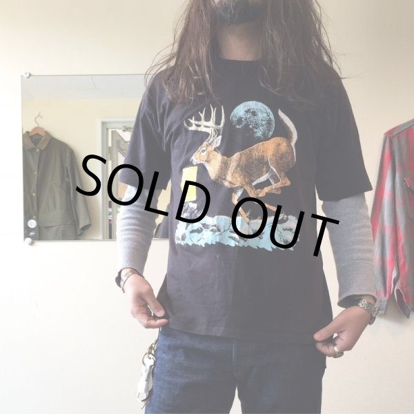画像10: 1980s White Tailed Deer Tシャツ　 実寸L  (10)