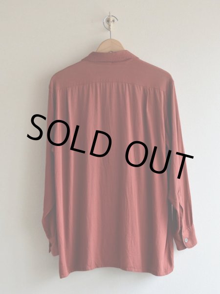 画像3: 1940s DONEGAL レーヨンギャバジンシャツ　 実寸ML  (3)