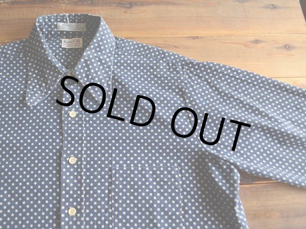 画像4: 1970s Selkirk コットンドットシャツ　 表記L  (4)