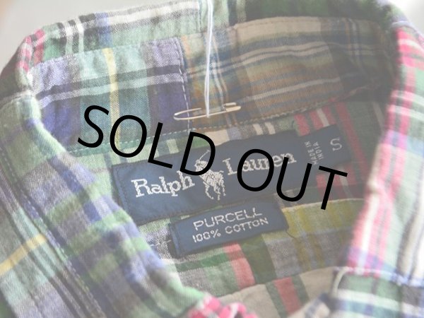 画像3: RalphLauren パッチワークBDシャツ　 表記S  (3)
