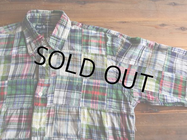 画像4: RalphLauren パッチワークBDシャツ　 表記S  (4)