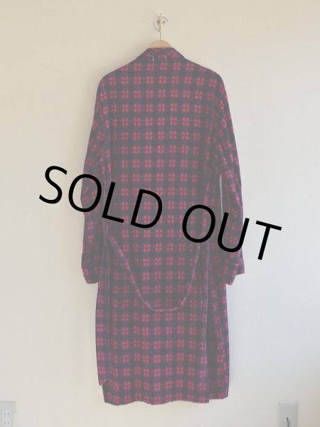 画像2: 1960s Harcourt プリントネルガウン　 表記L  (2)