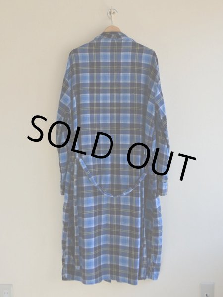 画像2: 1960s Wash&Wear プリントネルガウン　 実寸ML  (2)