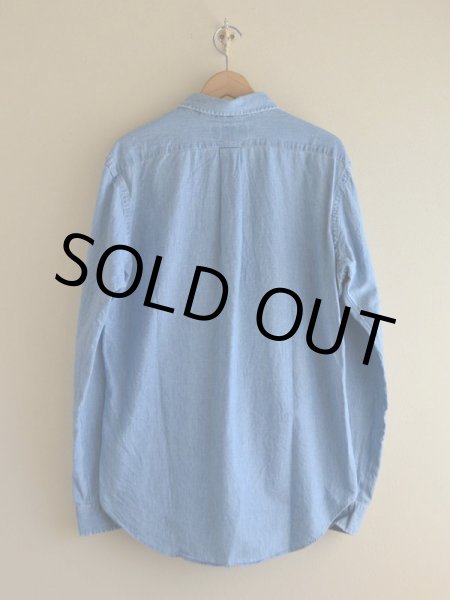 画像2: RalphLauren シャンブレーBDシャツ  表記M  (2)