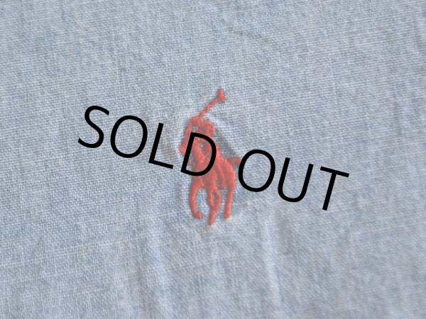 画像5: RalphLauren シャンブレーBDシャツ  表記M  (5)