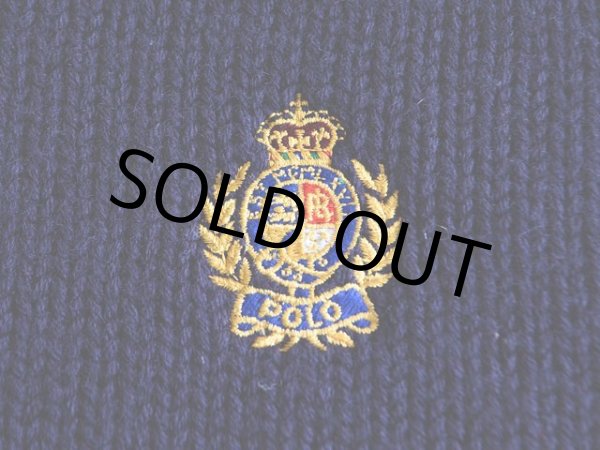 画像7: PoLo RalphLauren ボートネックウールセーター  表記M  (7)