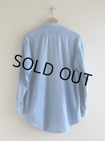 画像2: 1990s POLO COUNTRY ヘリンボーンシャツ  表記S  (2)