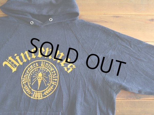 画像5: 1980s フロッキーカレッジパーカー　 表記L  (5)