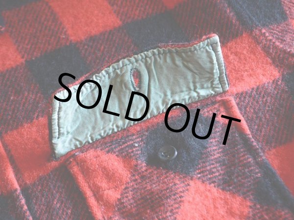 画像8: 1950s BIGMIKE マチ付きウールシャツ　 実寸L〜  (8)