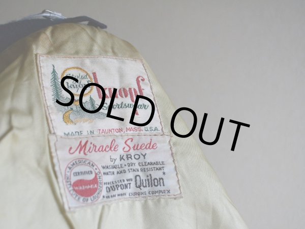画像3: 1960s Knopf Sportswearスウェードジャケット　 実寸38  (3)