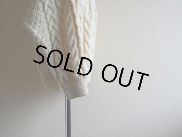 画像7: ARAN CRAFTS フィッシャーマンセーター　 MADE IN IRELAND　 表記M  (7)
