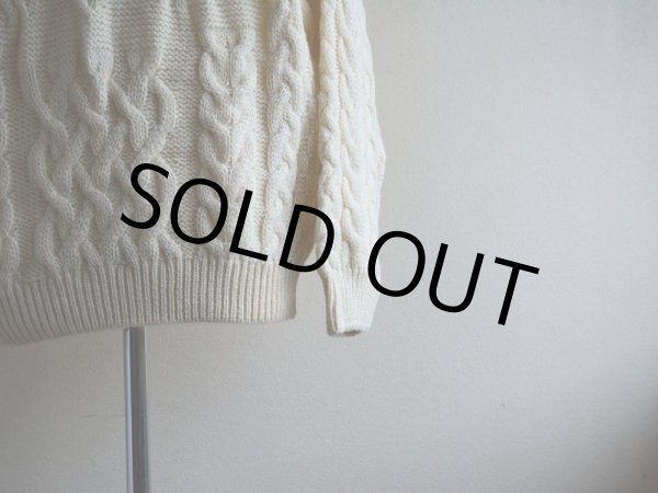 画像5: ARAN CRAFTS フィッシャーマンセーター　 MADE IN IRELAND　 表記M  (5)