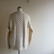 画像2: ARAN SWEATER MARKET フィッシャーマンセーター　 MADE IN IRELAND　 表記M  (2)