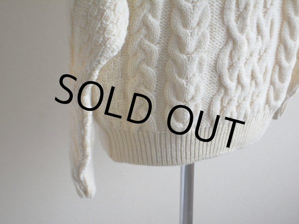 画像8: ARAN CRAFTS フィッシャーマンセーター　 MADE IN IRELAND　 表記M  (8)